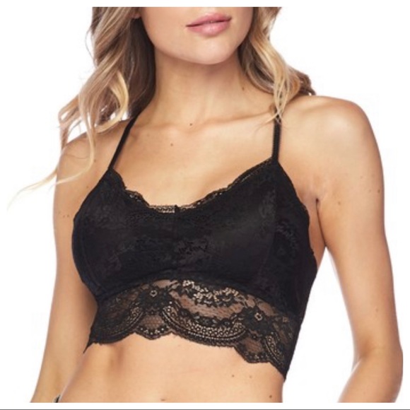 BLACK LACE BRALLETTE - Picture 3 of 5